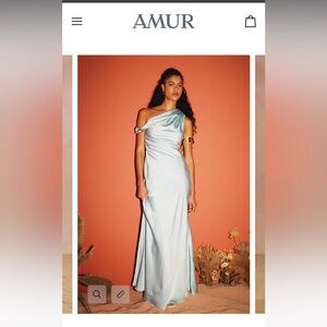 Amur Chloe Gown Ocean Blue size 2